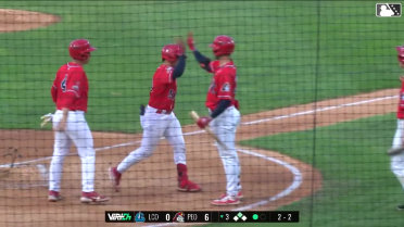 Sammy Hernandez clubs his second homer for Peoria