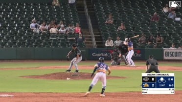 Kenny Piper homers (9) on a fly ball to left center field. Jadher Areinamo scores.