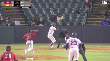 Tavian Josenberger out on a sacrifice fly to center fielder Seth Stephenson. Ethan Anderson scores. Griff O'Ferrall to 3rd.