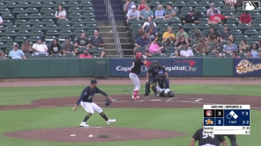 Peyton Stovall lines into an unassisted double play, shortstop Gregory Barrios. Ruben Ibarra out at 2nd.