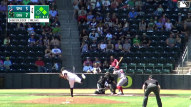 Jacob Hinderleider singles on a ground ball to center fielder Trevor Cohen. Tanner Thach scores. Alan Espinal to 3rd.