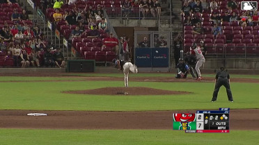 Lamar King Jr. singles on a soft ground ball to third baseman Brandon Winokur. Carlos Rodriguez scores.