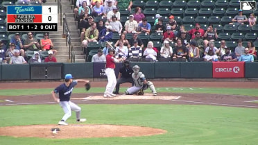 Ely Brown strikes out swinging.