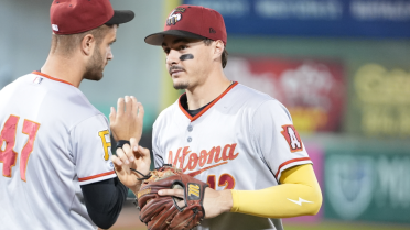 MLB's No. 1 prospect homers as his dad joins the broadcast