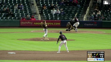 Blaine Crim doubles (2) on a sharp line drive to center fielder Carlos Rodríguez. Charlie Condon scores. Sterlin Thompson scores.