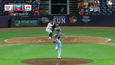 Jace Jung doubles (26) on a line drive to right fielder Noelvi Marte. James Outman scores. Max Anderson scores.