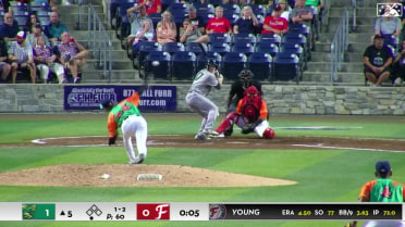 Luke Young K's eight over six one-hit frames 