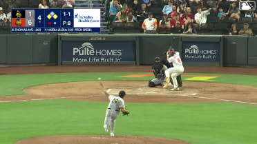 Colby Thomas homers (1) on a fly ball to center field. Zack Gelof scores. Joey Meneses scores.