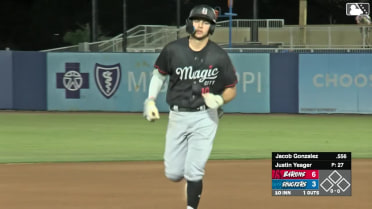 Jacob Gonzalez hits his first Double-A home run