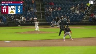 Daniel Dickinson grounds into a double play, shortstop Tyriq Kemp to second baseman Angel Acosta to first baseman Derlin Figueroa. David García out at 2nd. Daniel Dickinson out at 1st.