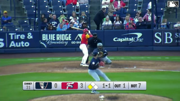 Dante Nori singles on a fly ball to left fielder Jackson Castillo. Dylan Campbell scores.