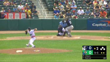Miguel Palma homers (7) on a fly ball to right center field.