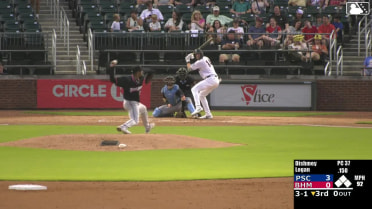 Drake Logan homers (2) on a fly ball to left field.