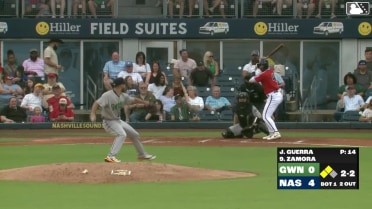 Freddy Zamora singles on a ground ball to left fielder José Azócar. Luis Matos scores. Jeferson Quero scores. Freddy Zamora to 2nd.
