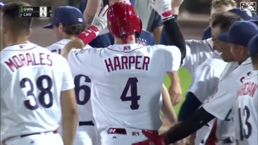 Harper's walk-off double for Lehigh Valley