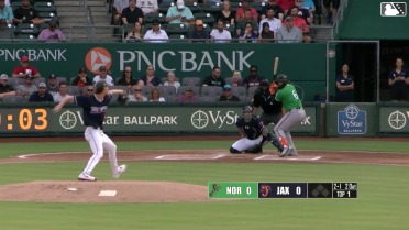 Johnathan Rodríguez homers (3) on a fly ball to left field.