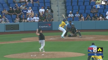 Oswaldo Osorio out on a sacrifice fly to center fielder Conner Westenburg. Easton Shelton scores.