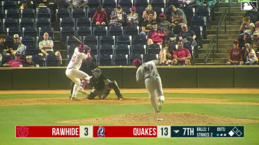 Nolan Schanuel out on a sacrifice fly to center fielder Jakey Josepha. Hayden Alvarez scores.