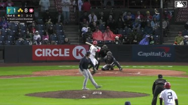 J.R. Freethy out on a sacrifice fly to center fielder Jonny Farmelo. Alexis Hernandez scores. Sam Shaw to 3rd.
