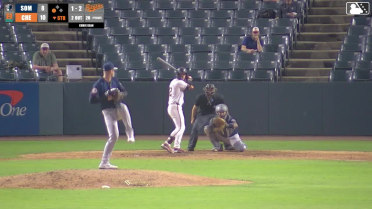 Tavian Josenberger homers (2) on a fly ball to right field. Aron Estrada scores.