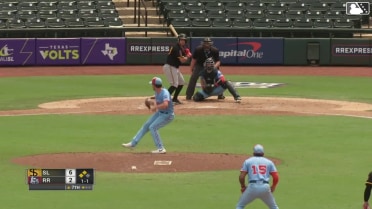 Omar Martinez singles on a line drive to right fielder Aaron Zavala. Denzer Guzman scores. Yolmer Sánchez scores. Omar Martinez out at 2nd on the throw, right fielder Aaron Zavala to catcher Cooper Johnson to shortstop Keyber Rodriguez.