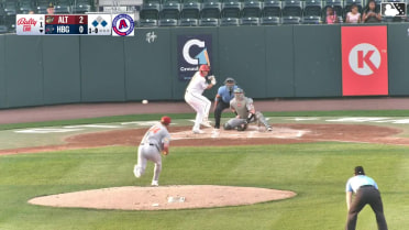 Nick Dombkowski In play, run(s) to Branden Boissiere