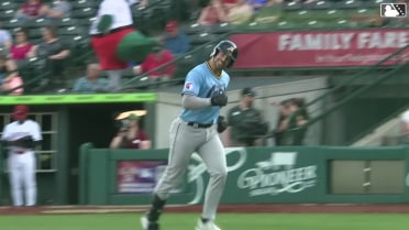 Jacob Cozart's first professional homer 