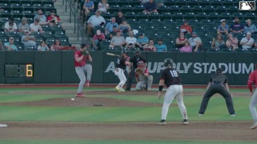 Abrahan Ramirez singles on a line drive to left fielder Cameron Nickens. Wilson Weber scores.