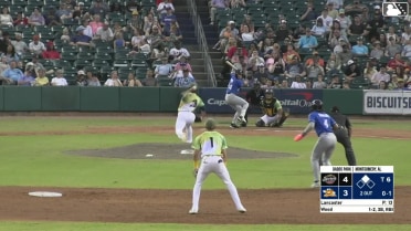 Matthew Wood singles on a line drive to center fielder Austin Overn. Jheremy Vargas scores.