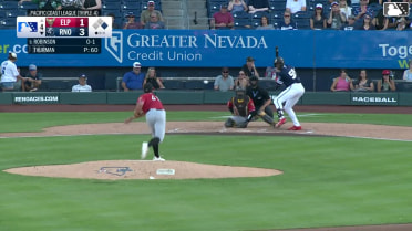 Kristian Robinson homers (10) on a fly ball to center field. Christian Cerda scores.
