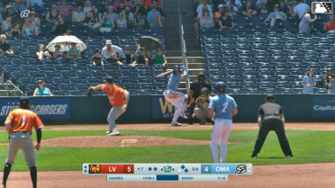 Brett Squires singles on a ground ball to right fielder Brayan Buelvas. John Rave scores. Matthew Lugo to 3rd.