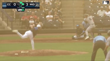 Tyler Whitaker doubles (7) on a sharp line drive to left fielder Clark Elliott. Lucas Spence scores. Drew Brutcher scores.