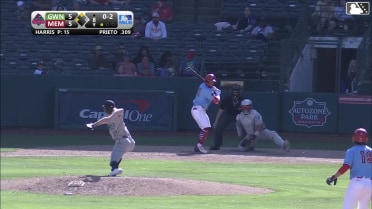 Hayden Harris In play, run(s) to César Prieto