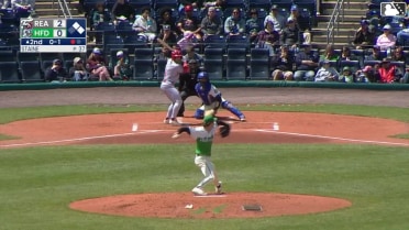 Dante Nori doubles (7) on a fly ball to center fielder GJ Hill. Austin Murr scores. Dylan Campbell to 3rd.