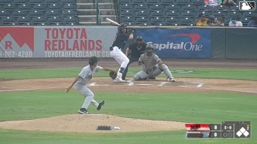 Jake Brown homers (2) on a fly ball to right center field.
