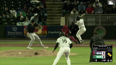 Jhonkensy Noel singles on a ground ball to center fielder Joshua Báez. Christian Encarnacion-Strand scores. Creed Willems to 2nd.