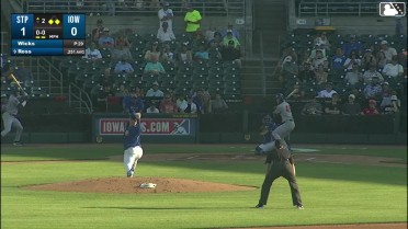 Ben Ross doubles (19) on a sharp fly ball to left fielder BJ Murray, deflected by center fielder James Triantos. Orlando Arcia scores. Kala'i Rosario scores.