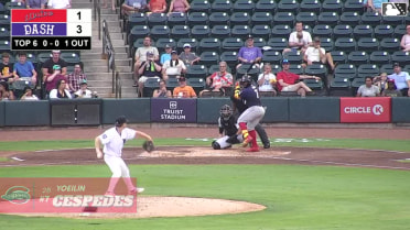 Yoeilin Cespedes homers (12) on a fly ball to left field.