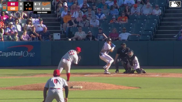 Frederick Bencosme homers (10) on a fly ball to right center field.