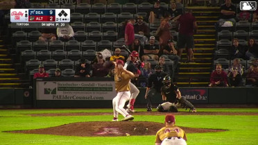 Caleb Ricketts doubles (4) on a fly ball to center fielder Lonnie White Jr. Pedro León scores. Aroon Escobar scores. Alex Binelas to 3rd.