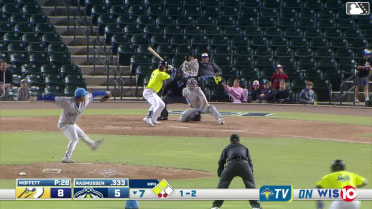 Connor Rasmussen singles on a line drive to right fielder Eli Lovich. Hyungchan Um scores. Henry Ramos scores.