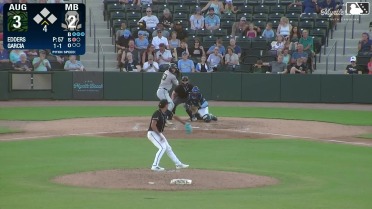 Junior Garcia homers (2) on a fly ball to center field.