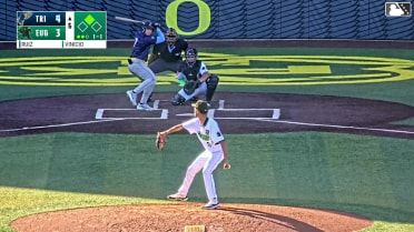 Jorge Ruiz triples (3) on a ground ball to right fielder Jose Astudillo. Alberto Rios scores. Gage Harrelson scores.