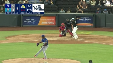 Michael Stefanic singles on a line drive to center fielder Ben Ross. Joey Meneses scores. Bryan Lavastida to 3rd.
