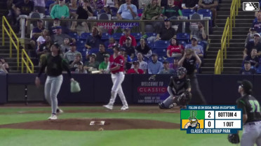 Jake Fox slugs a solo home run 