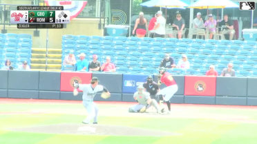 Mason Guerra homers (5) on a fly ball to left center field. Colby Jones scores.