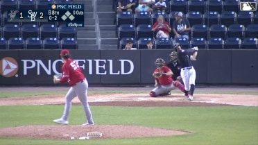 Zach Maxwell logs a strikeout in a scoreless inning