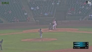 Aidan Miller triples (1) on a line drive to right fielder Tai Peete. Sebastian Walcott scores.