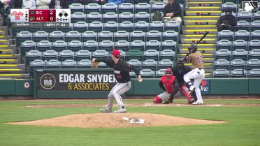 Keiner Delgado singles on a fly ball to center fielder Bo Davidson. Titus Dumitru scores. Derek Berg to 3rd.