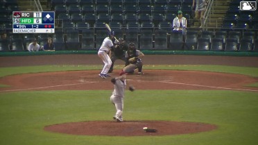 Aidan Longwell doubles (6) on a line drive to right fielder Turner Hill. Conner Capel scores.